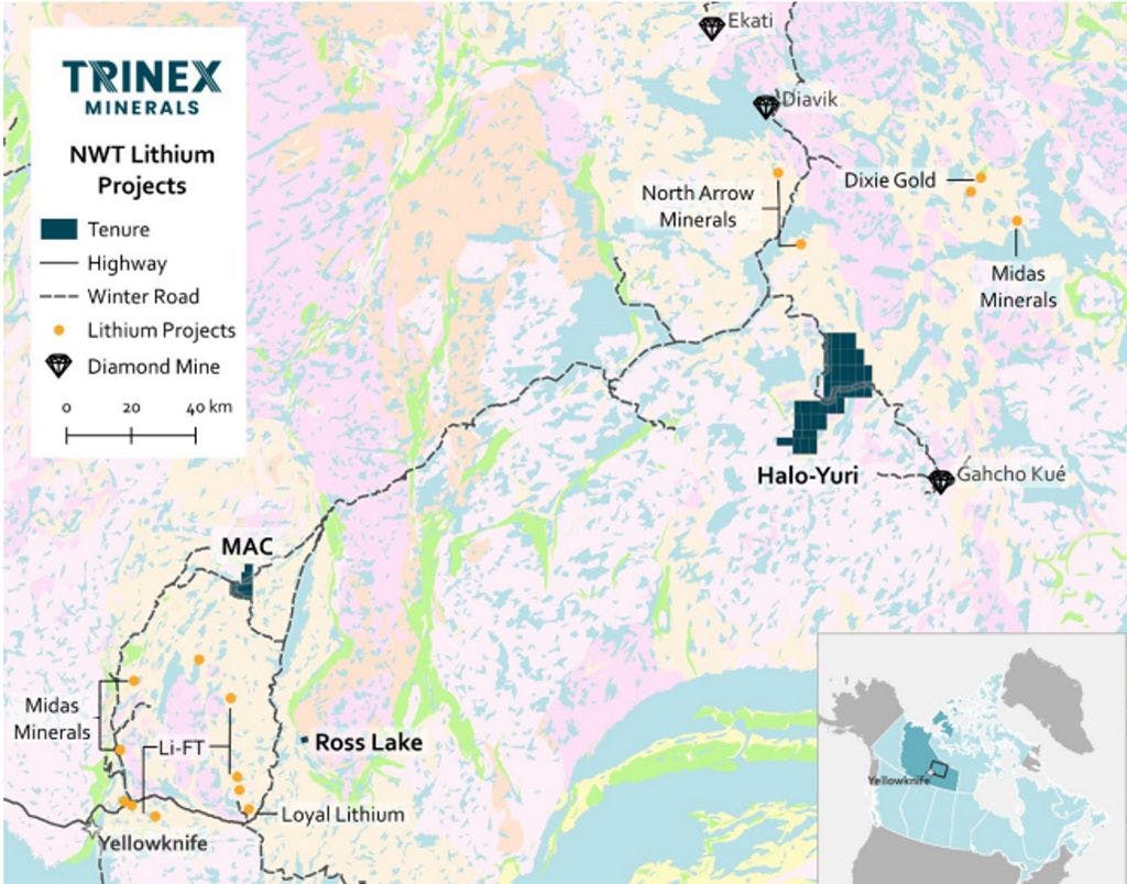 Trinex Canada Overview Map