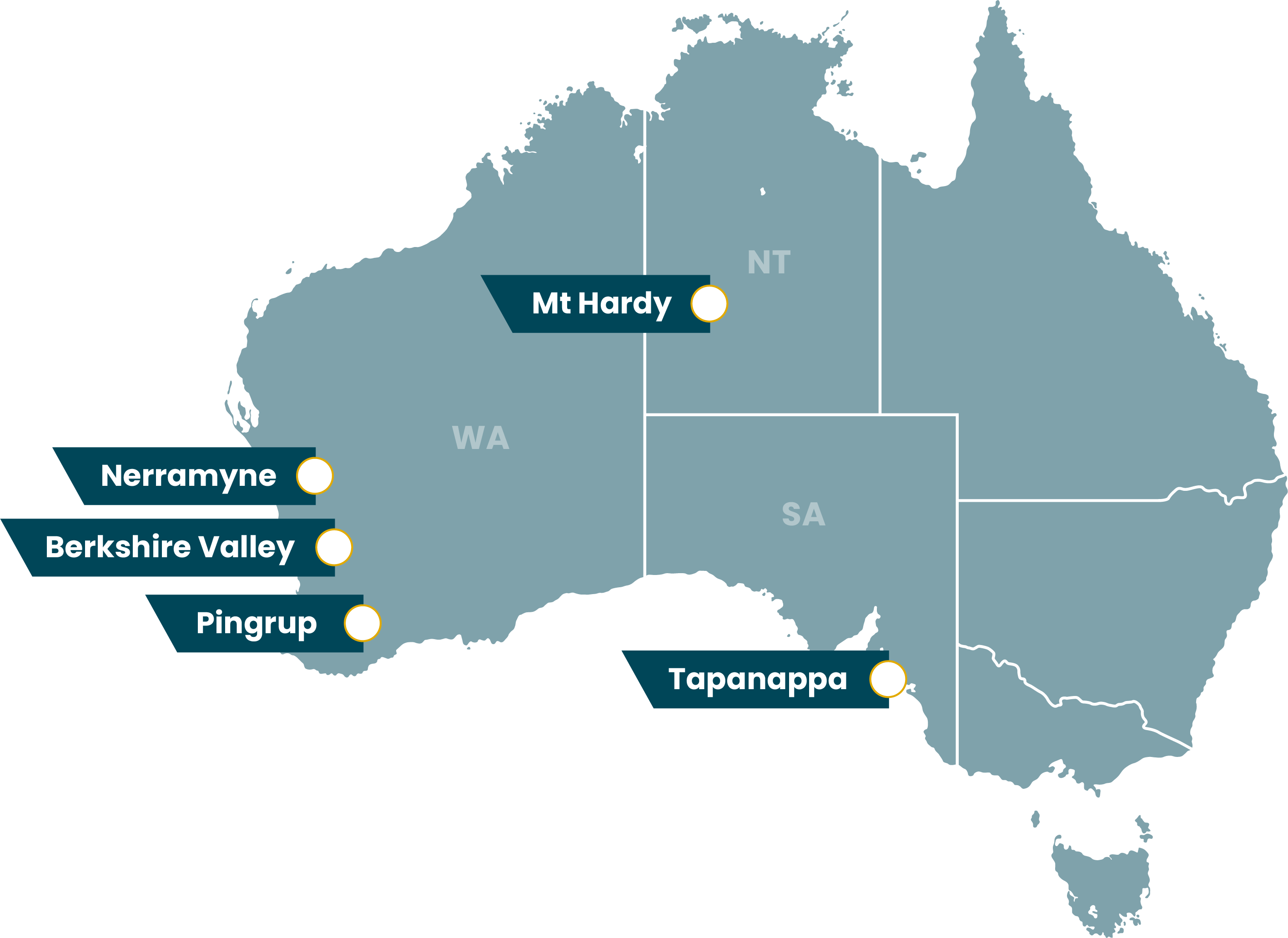Australia Projects Map